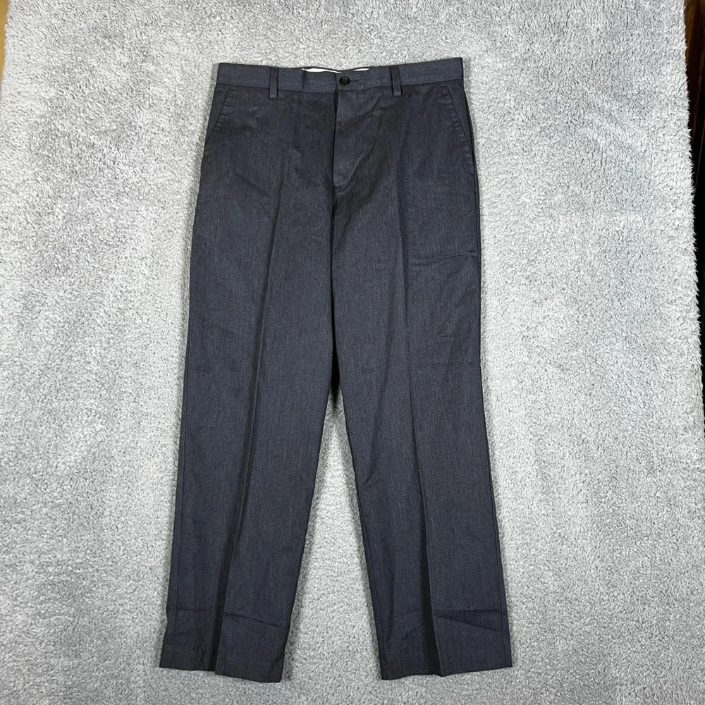 Dockers Easy Khaki Pants Mens 34x30 Navy Classic Fit Flat Front Business NEW‎